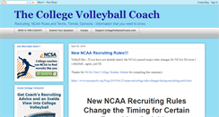 Desktop Screenshot of collegevolleyballcoach.com